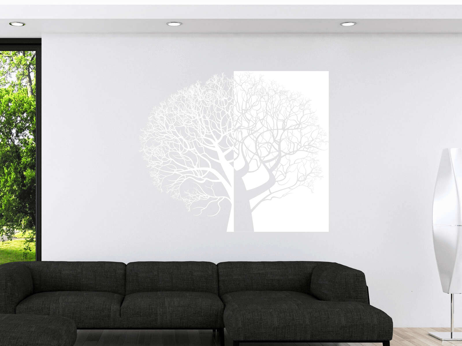 Wandtattoo Baum zweiteilig 118cm x 100cm - ToCut