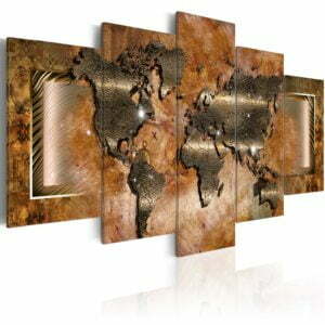 Wandbild - Steel Map