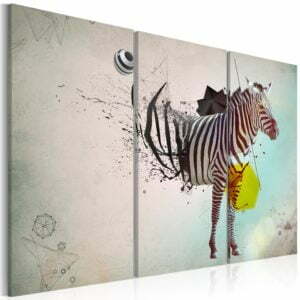 Wandbild - Zebra - Abstrakt