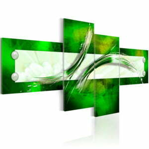Wandbild - grün  abstraktes Motiv