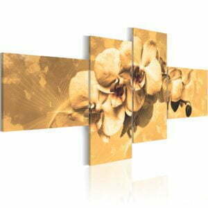 Wandbild - Orchideen in Sepia