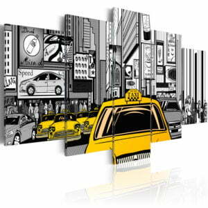 Wandbild - Taxi aus dem Comic