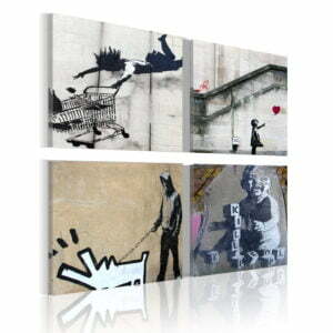 Wandbild - Banksy - vier originelle Ideen