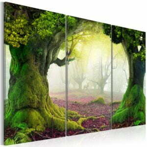 Wandbild - Mysterious forest - triptych