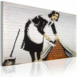Wandbild - Putzfrau (Banksy)