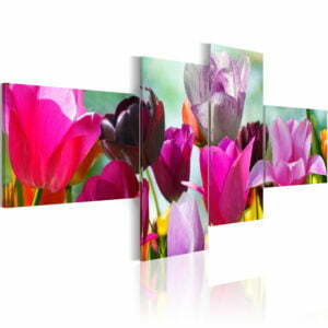 Wandbild - Charme pinker Tulpen