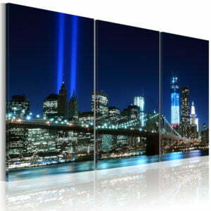 Wandbild - Blaue Lichter von New York