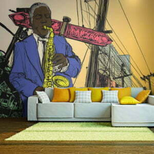 Livingroom with furniture