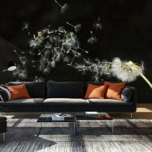 Fototapete - Pusteblume im Wind