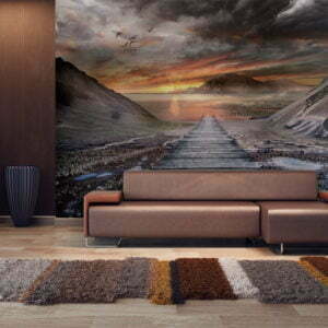 Fototapete - Verlassenes Land