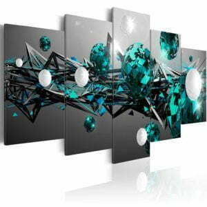 Wandbild - Turquoise Solar System