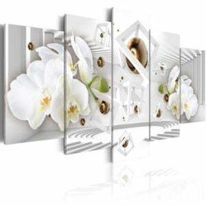 Wandbild - Tempel der weißen Orchidee