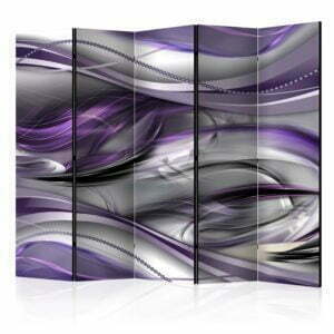 5-teiliges Paravent - Tunnels (Violet) II [Room Dividers]