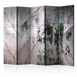 5-teiliges Paravent - Geometric Wall II [Room Dividers]