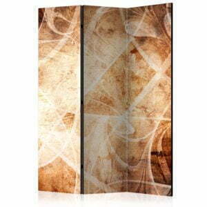 3-teiliges Paravent - Brown Texture [Room Dividers]