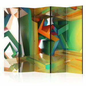 5-teiliges Paravent - Colourful Space II [Room Dividers]