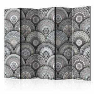 5-teiliges Paravent - Room divider: Mandalas II