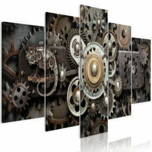 Wandbild - Old Mechanism (5 Parts) Wide
