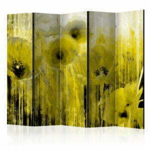 5-teiliges Paravent - Yellow madness II [Room Dividers]