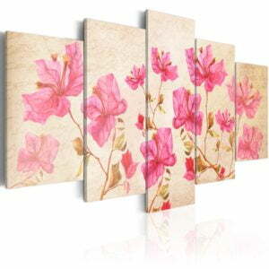 Wandbild - Flowers in Pink