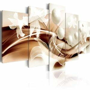 Wandbild - Pearl Lilies In Bronze