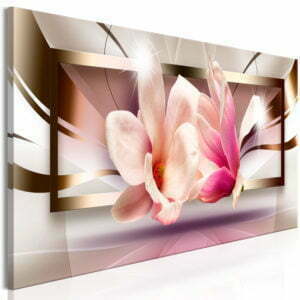 Wandbild - Flowers outside the Frame (1 Part) Narrow