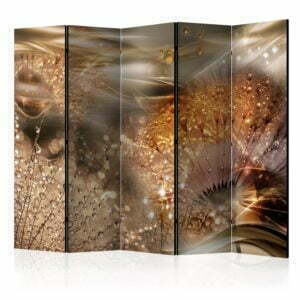 5-teiliges Paravent - Dandelions' World II [Room Dividers]