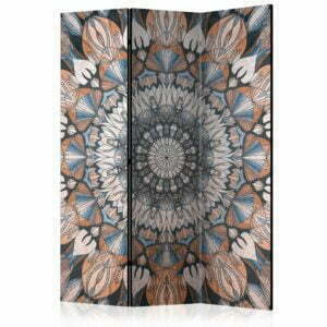 3-teiliges Paravent - Hetman Mandala [Room Dividers]