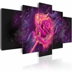 Wandbild - Flames of Rose