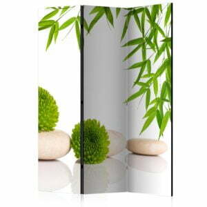 3-teiliges Paravent - Green Relax [Room Dividers]