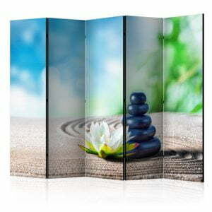5-teiliges Paravent - Calm Place II [Room Dividers]