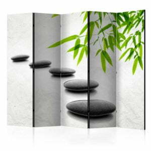 5-teiliges Paravent - Zen Stones II [Room Dividers]