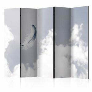 5-teiliges Paravent - Angelic Feather II [Room Dividers]