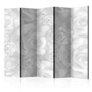 5-teiliges Paravent - Plaster Flowers II [Room Dividers]