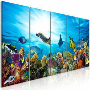 Wandbild - Coral Reef (5 Parts) Narrow