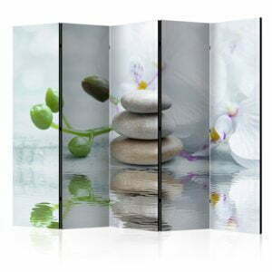 5-teiliges Paravent - Water Reflection II [Room Dividers]