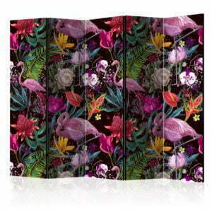 5-teiliges Paravent - Colorful Exotic II [Room Dividers]