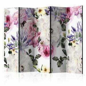 5-teiliges Paravent - Floral Glade II [Room Dividers]