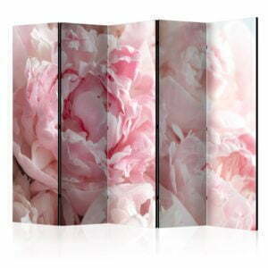 5-teiliges Paravent - Sweet Peonies II [Room Dividers]