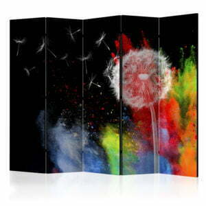 5-teiliges Paravent - Colourful Element II [Room Dividers]
