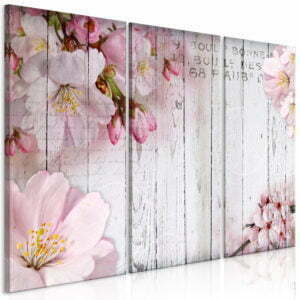 Wandbild - Flowers on Boards (3 Parts)