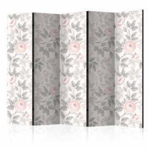 5-teiliges Paravent - Watercolor Roses II [Room Dividers]