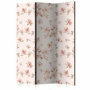 3-teiliges Paravent - Magnolia Twigs [Room Dividers]