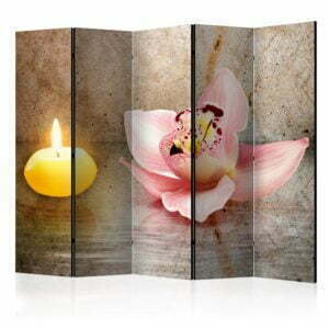 5-teiliges Paravent - Romantic Evening II [Room Dividers]