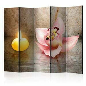 5-teiliges Paravent - Romantic evening II [Room Dividers]
