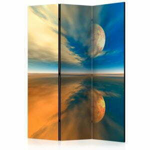 3-teiliges Paravent - Fly me to the moon [Room Dividers]