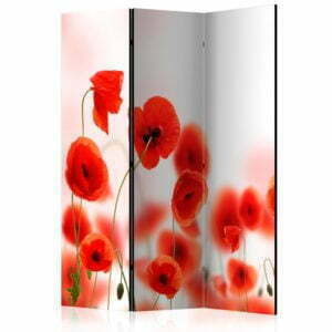 3-teiliges Paravent - Sleepy poppy's land [Room Dividers]
