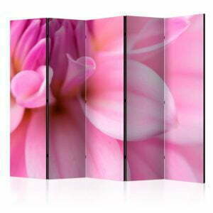 5-teiliges Paravent - Flower petals - dahlia II [Room Dividers]