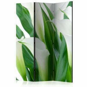 3-teiliges Paravent - bunch of flowers - callas [Room Dividers]