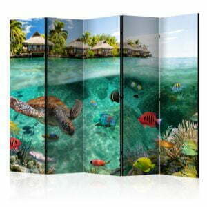 5-teiliges Paravent - Under the surface of water II [Room Dividers]